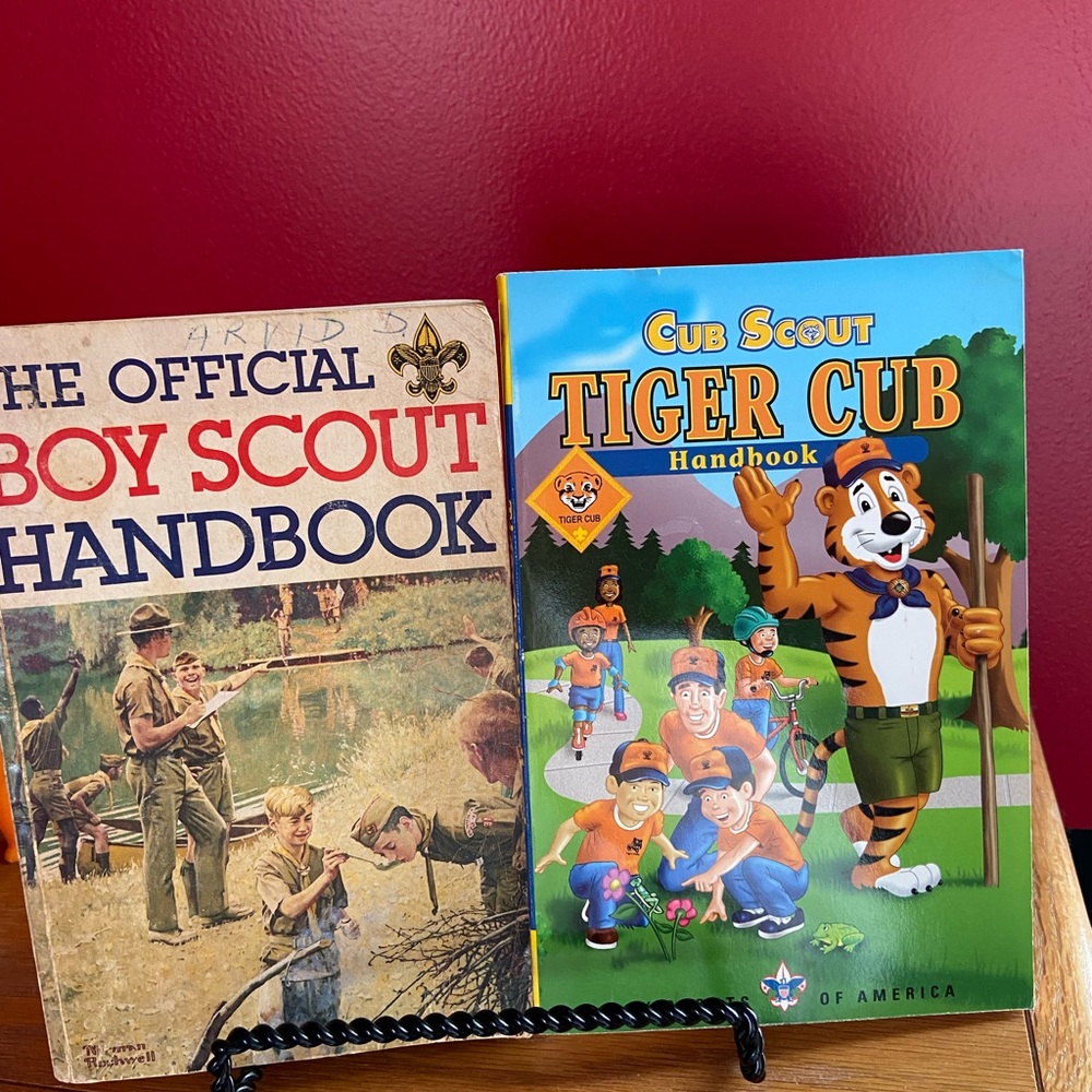 Vintage Boy Scout and NEW Tiger Cubs book